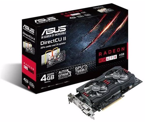 ASUS RX470-DC2-4G "Limited Edition" 4 GB Mid Range Grafikkarte für 179€