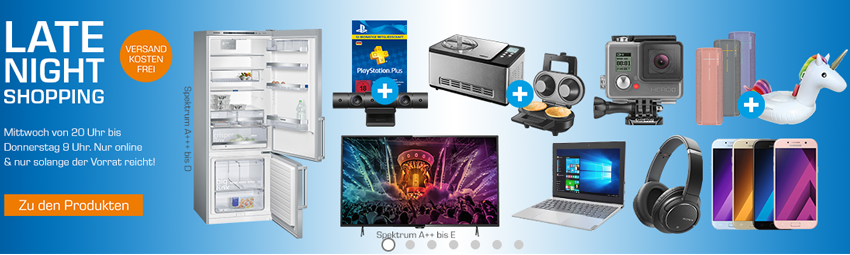 Saturn Late Night Shopping in der Übersicht - z.B. Sony PS Plus Abo 12 Monate + Sony PS4 Kamera für 80€