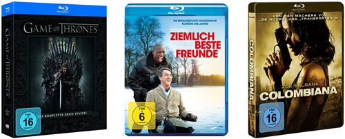 Amazon vs. Media Markt - Game of Thrones 1 [Blu-ray] für 29€ und viele Blu-rays für 8,90€