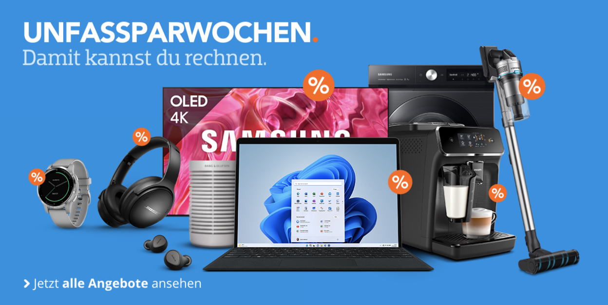 Starke Rabatte! 🤑 Coolblue Unfassparwochen – z.B. HP Notebook mit 512GB für 369€ 
