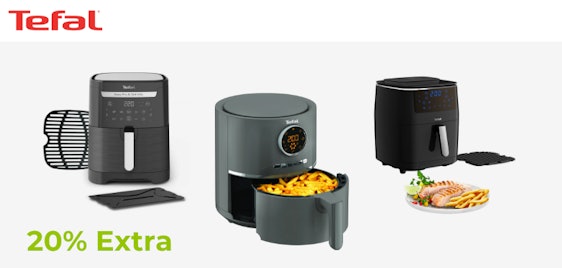 Tefal: 20% Rabatt auf Heißluftfritteusen - z.B. Ultra Fry Digital Airfryer für 80€
