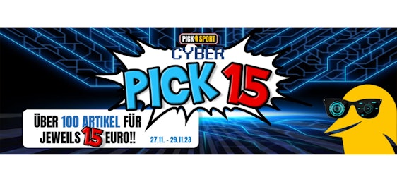 Aktion endet heute ➡️ Cyber Days bei PickSport: Über 100 Artikel für 15€ - z.B.: New Era Hoodie Neopel 👕