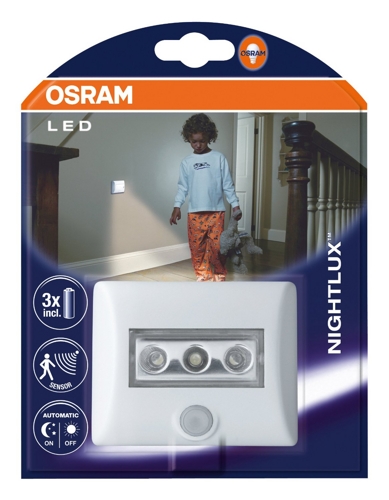Osram Nightlux - LED-Licht mit Bewegungsmelder in weiß für 6,14€