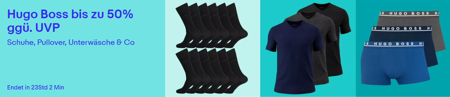 Hugo Boss Sale - bis 50% auf Schuhe, T-Shirts, Taschen, Gürtel uvm
