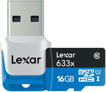 Lexar 16GB microSDHC + USB Adapter für 13€