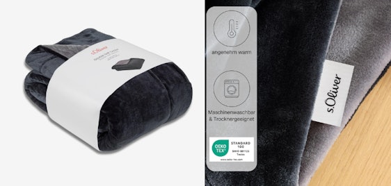 Befristetes Angebot! s.Oliver Doublesoft Kuscheldecke für 25€ - 150x200, Polyesterflausch