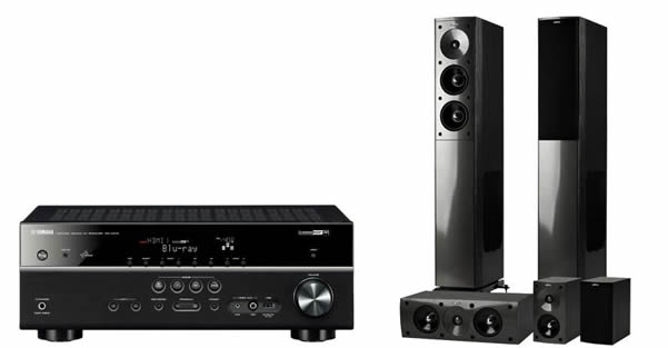 Yamaha RX-V473 Receiver + Jamo S606 HCS3 5.0 für 699€ im Bundle - 5.1 AV-Receiver und Heimkinosystem