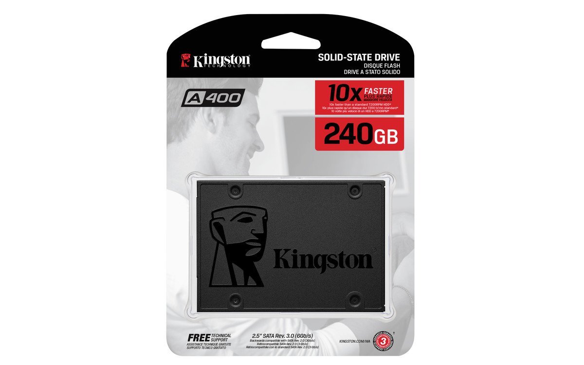 Kingston A400 240 GB, Solid State Drive für 55,98 EUR inkl. Versand