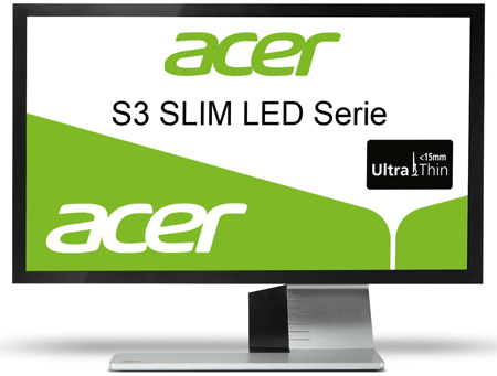 Acer S243HLAbmii für 169€ - 24" Full-HD Design-Monitor