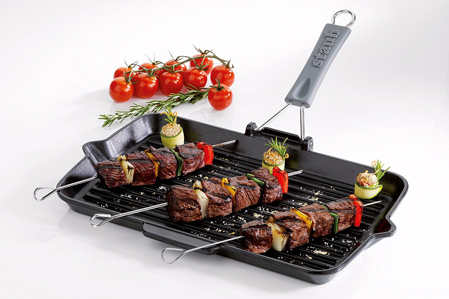 TAGESANGEBOT: Staub Grillpfanne rechteckig mit Silikongriff 34 x 21 cm