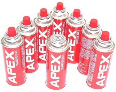 Für's nächste Festival: 28 Gaskartuschen (227g) mit Ventilverschluss für 24€ - 86ct. Stückpreis, Butangas, nicht für Winter geeignet 