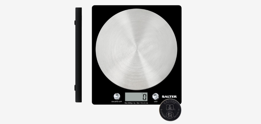 Bestpreis! 🔥 Salter Küchenwaage für 7€ ⚖️ - Tara-Funktion, LCD-Anzeige, Edelstahl-Plattform