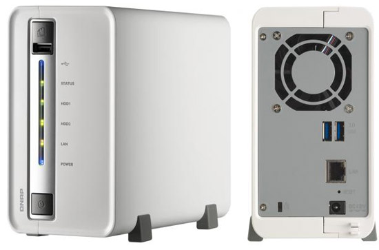 Qnap TS-212P für 96€ - NAS Gehäuse mit Einschub für 2 Festplatten *UPDATE*