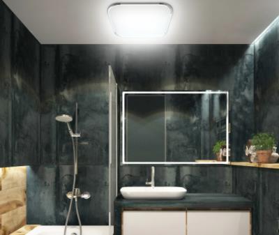 Lospitch 39*39*10CM KaltWeiss 24W LED Deckenleuchte, 6000K-6500K, RA> 85 