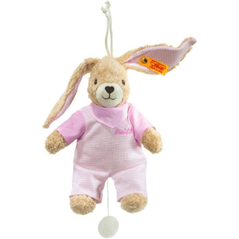 Steiff Hoppel Hase Spieluhr rosa 20 cm 18% reduziert