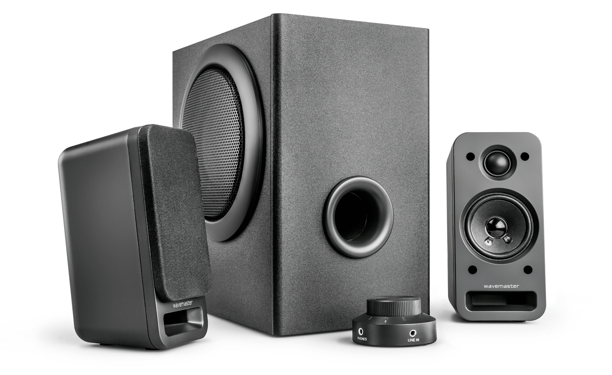 Wavemaster MX3 für 40€ - 2.1 PC Lautsprecher mit Subwoofer in Schwarz