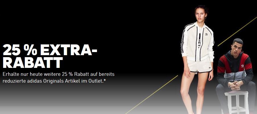 25% Extra-Rabatt auf Adidas Originals Produkte im Outlet - z.B. Los Angeles für 53€ - nur heute!