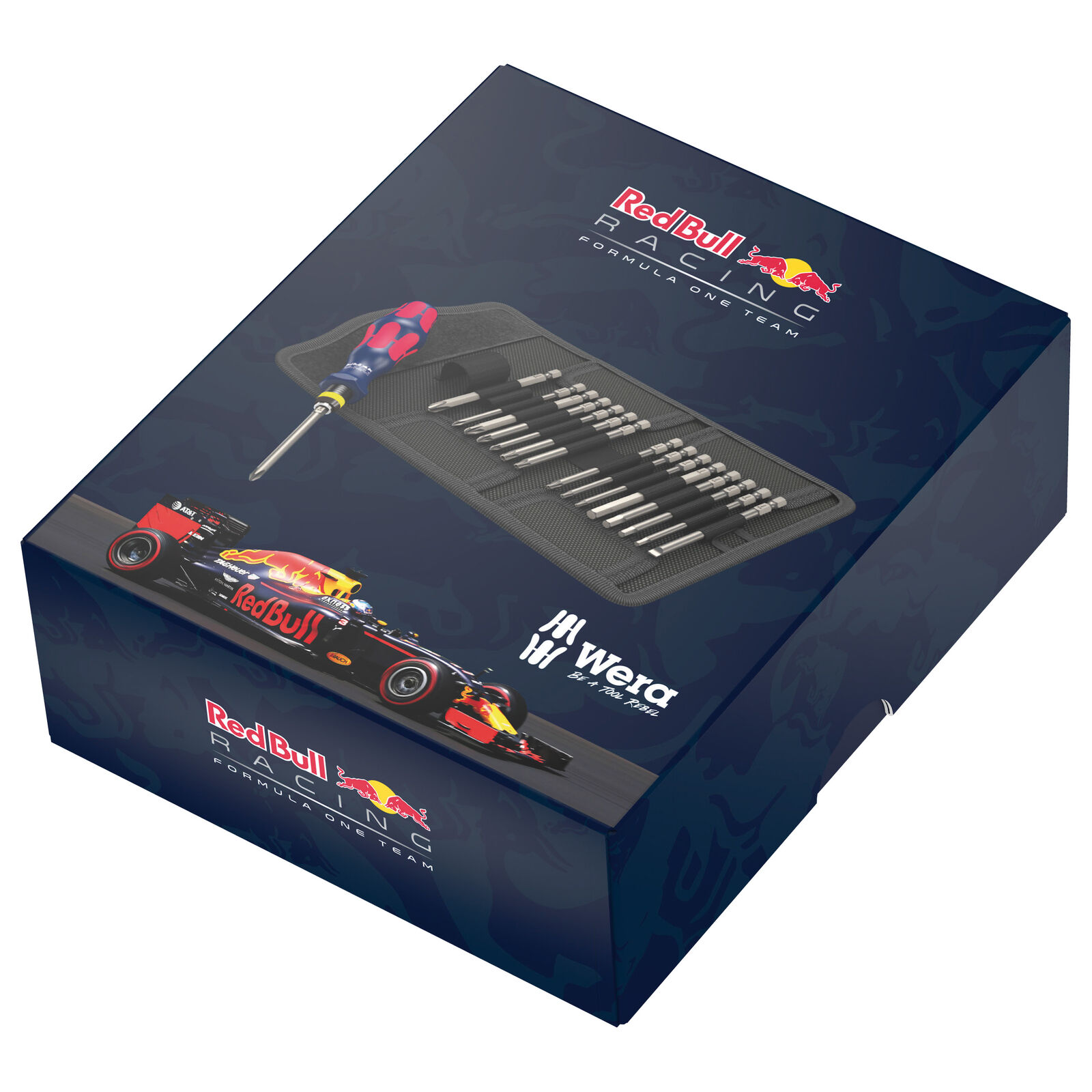 Wera Red Bull Racing Sonderedition Kraftform Kompakt 60 RBR Edelstahl, 17-teilig