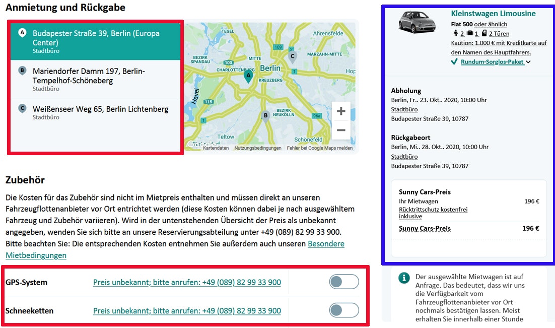 Sunny Cars Gutschein einlösen 2