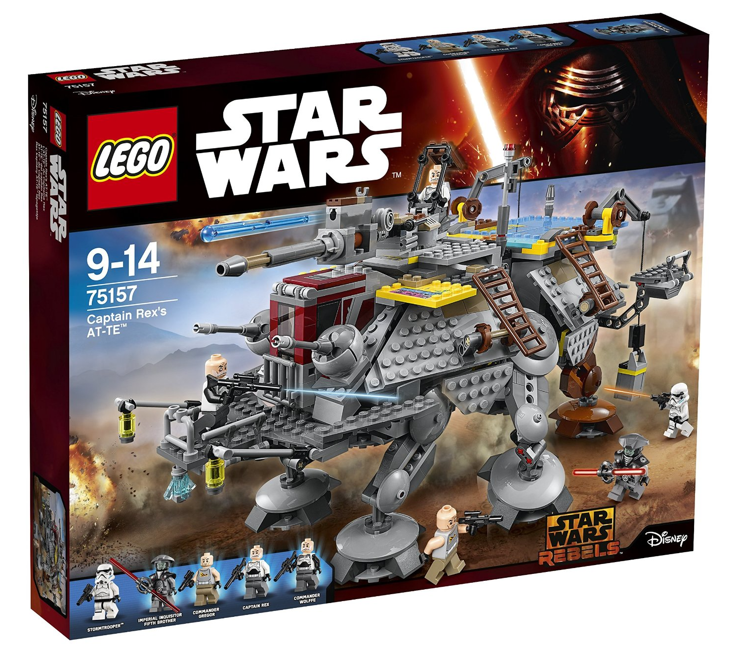 Lego Star Wars Captain Rex's AT-TE für 80€ – Bausatz mit 5 Figuren und vielen Funktionen