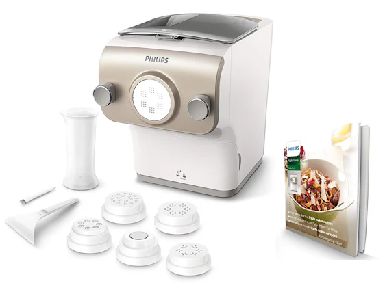 Philips HR2381/05 Pastamaker 200 Watt, vollautomatische Nudelmaschine