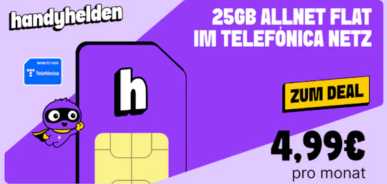 Klarmobil o2 Allnet Flat 25GB für 4,99€/Monat 🤩 | monatlich kündbar für 7,99€