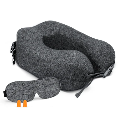 Memory Foam Nackenkissen in GRAU / BLAU für 13,29€ (statt 19€)