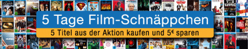 BIs 23:59 Uhr - 5 Tage Filmschnäppchen - 5 Filme kaufen und 5€ Rabatt bekommen *UPDATE2*