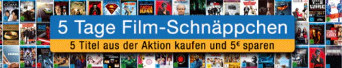 BIs 23:59 Uhr - 5 Tage Filmschnäppchen - 5 Filme kaufen und 5€ Rabatt bekommen *UPDATE2*