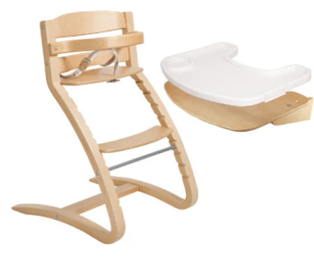 roba Treppenhochstuhl Grow up natur mit Essbrett
