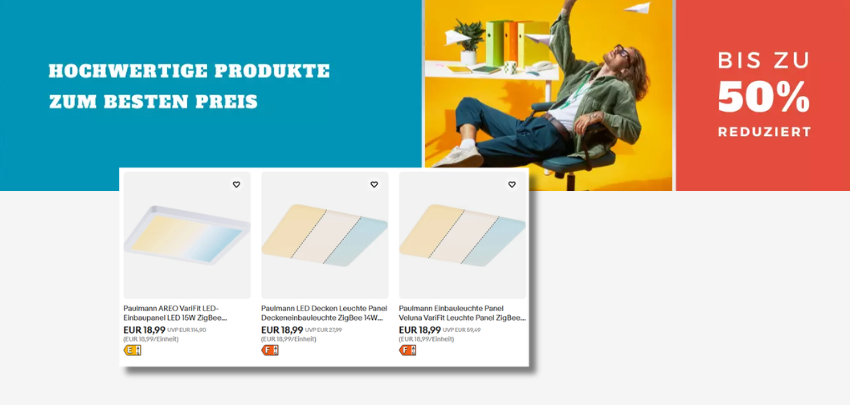 eBay Gutschein 💸 Paulmann Licht (div. Modelle) nur 9,99€/Stück