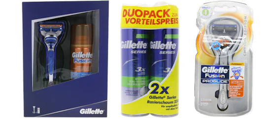 Gilette Pflegeartikel im Sale bei Outlet46 - z. B. 2er Pack Gillette Series Sensitiv Rasierschaum für 0,99€