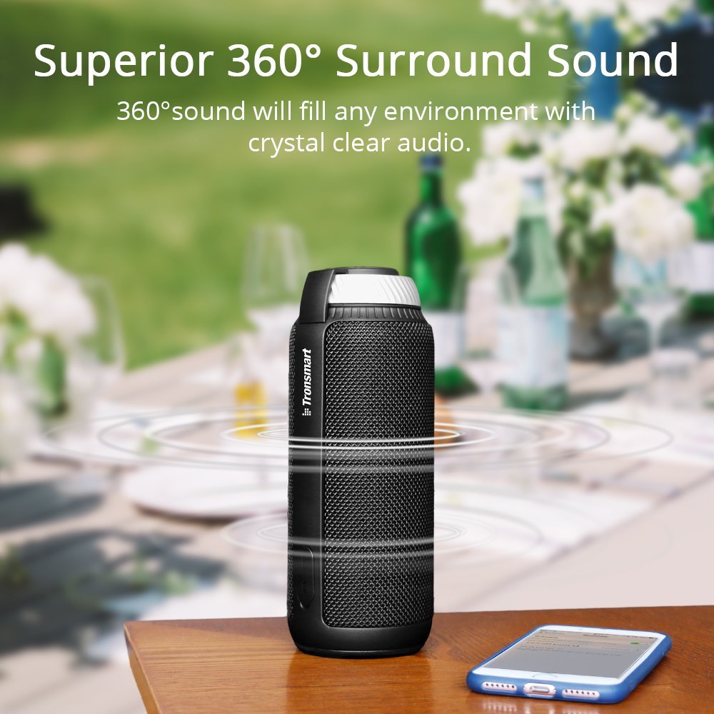  25 % Rabat Bluetooth Lautsprecher, Tronsmart T6 25W Musikbox, 360° Surround Sound  für 29.99€ statt 39,99€