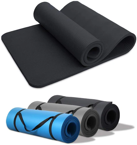 Yogamatte Gymnastikmatte NBR Rutschfeste Fitnessmatte 190 x 60cm Extra-Dick 15mm