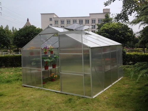 ALU Gewächshaus 2,5 m x 2,5 m x 1,9 m für nur 175,- EUR inkl. Lieferung