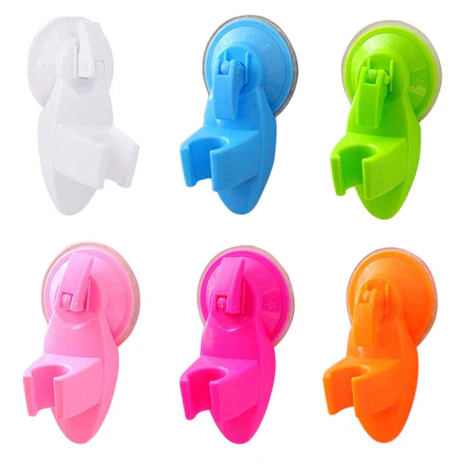 Badezimmer Starke Steckbare Brausekopfhalter bewegliche Halterung saugstark Dusche-Sitz-Klemme-Halter