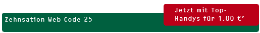 Zehnsation für 2,29 € mit 100 Freiminuten monatlich