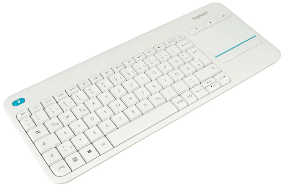 Logitech K400 Plus Touch Wireless Tastatur weiß für 17,87 EUR