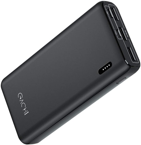 GACHI 26800mAh Externer Akku Powerbank mit 3 Ausgänge und Dual USB Eingänge
