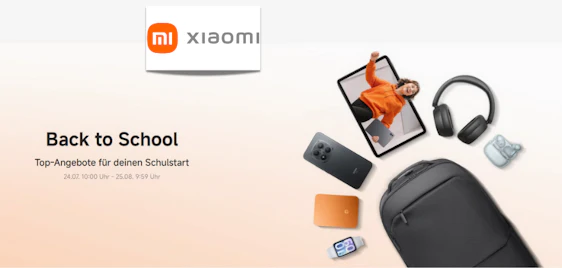 Starke Aktion zum Schulstart! 🎒 Xiaomi Back to School Angebote z. B. Redmi Note 15 ab 180€
