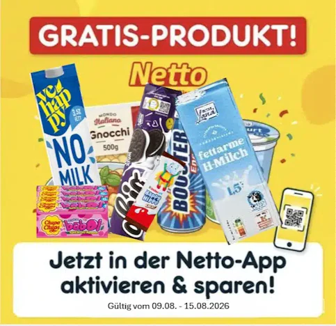 Netto APP: Gratis Cafet Cappuccino, Mondo Italiano Gnocchi und viele andere