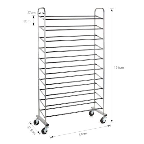 Schuhregal 10 Ebenen für einen Preis von 30.95€. Vergleichbare Modelle kosten um die 33,95 Euro.