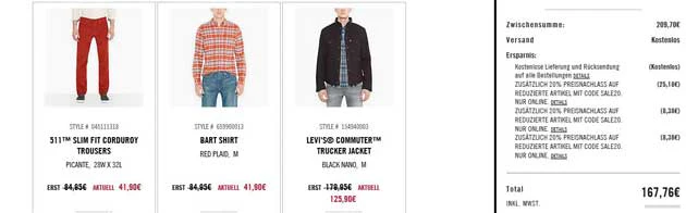 levis-warenkorb
