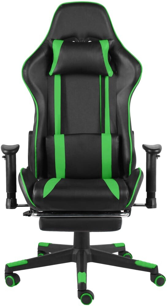 87,52€ auf vidaXL Rotating game chair with footrest Green sparen