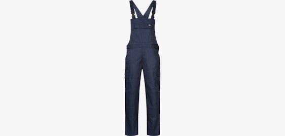 Dickies Latzhose für 23€ - strapazierfähig, atmungsaktiv, Polyester-Baumwolle Mix