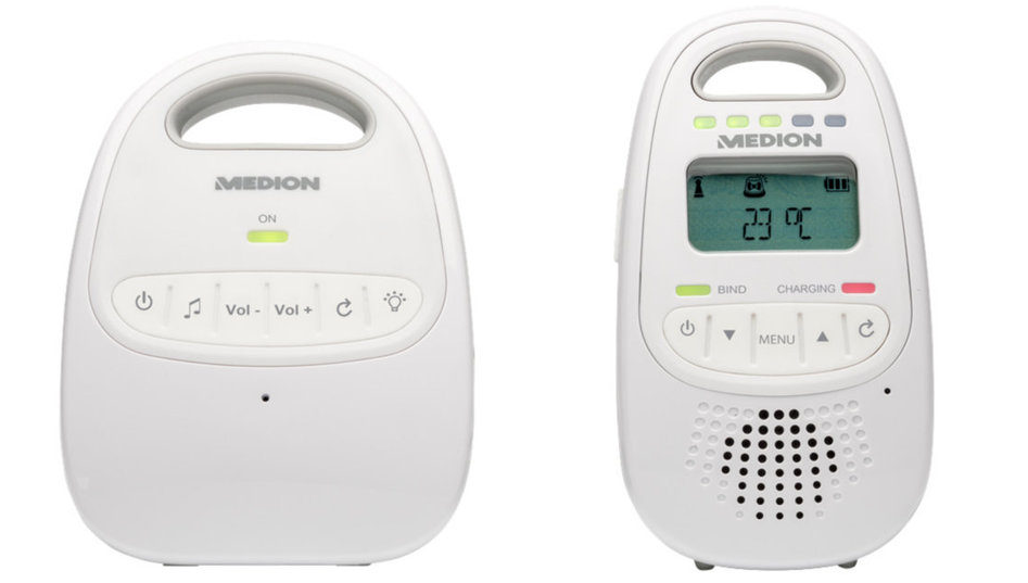 Medion Life MD 84645 P67001 für 20€ - Digitales DECT Baby-Überwachungssystem