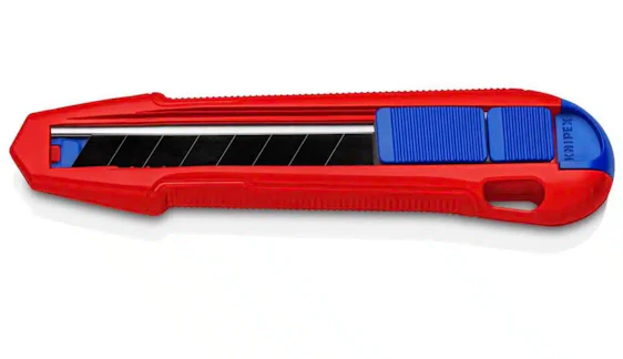 KNIPEX CutiX Universalmesser, mit Stabilisierungsschiene, 18mm für 14,99€(statt 22,40€)