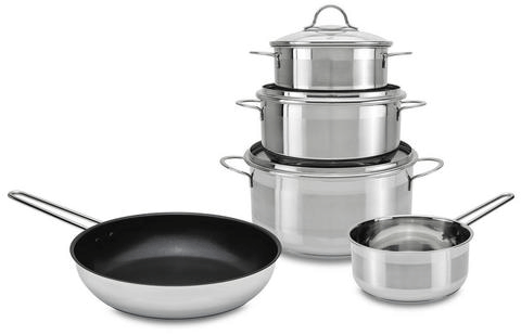 Homeware professional Kochtopf-Set für 40€ – 5-teilig, aus Edelstahl & induktionsgeeignet