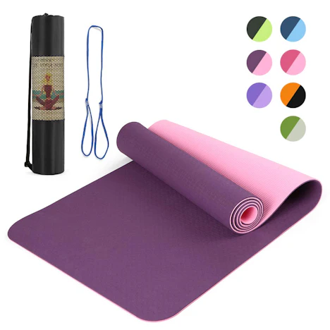 Yogamatte rutschfest TPE Zertifiziert Freundlichen Material 72"x24"