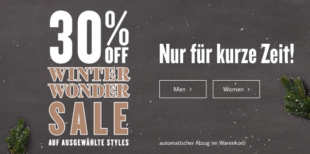 30 rabatt Rabatt im Winter Wonder Sale bei Tom Tailor + 10 rabatt Gutschein für Newsletteranmeldung